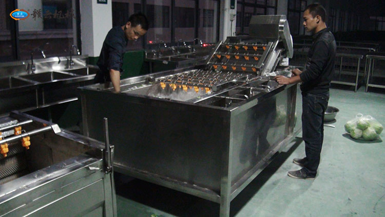 氣泡清洗機試機調(diào)試